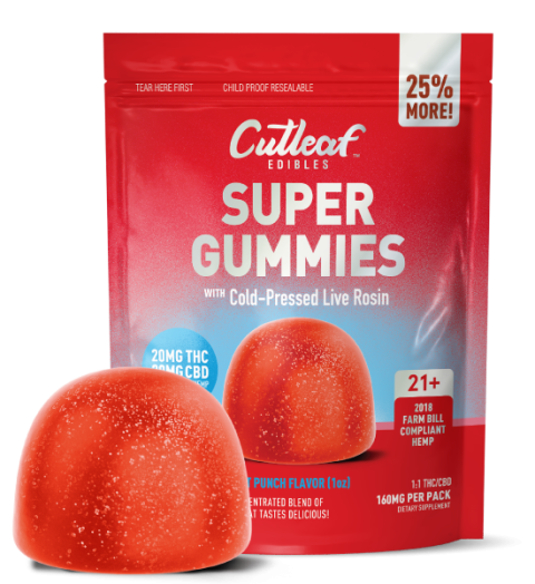 4pk Tropical Fruit Punch 160MG Super Gummies