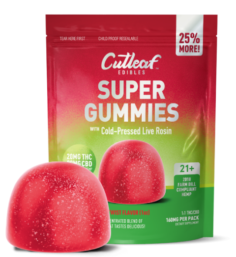 4pk Watermelon Twist 160MG Super Gummies